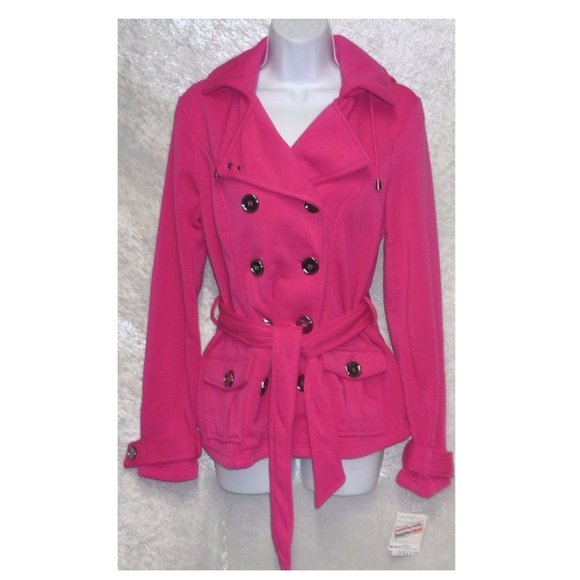 Bongo women's, Junior's Pea coat Jacket size L NEW - Picture 2 of 7